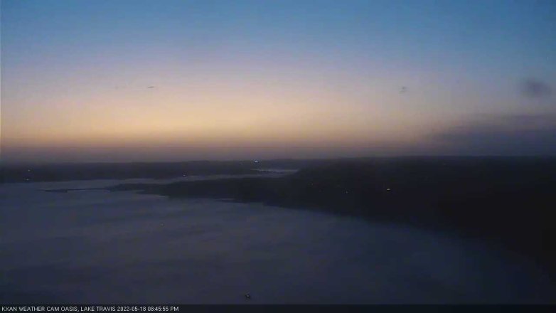 Lake Travis webcam, May 18, 2022 8:45 PM CT
