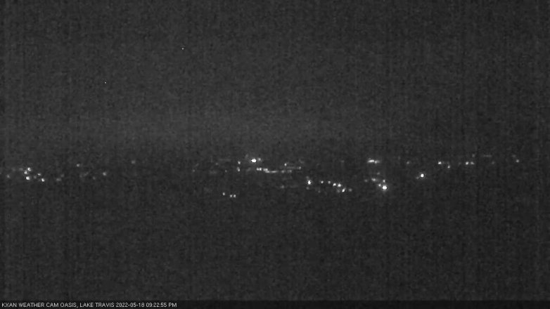Lake Travis webcam, May 18, 2022 9:25 PM CT