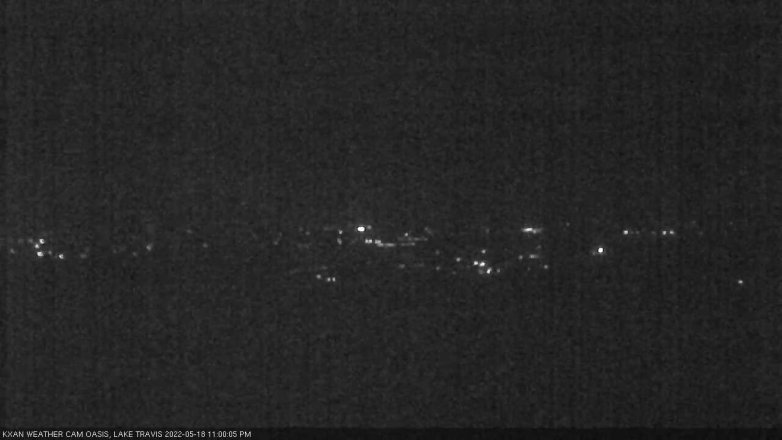 Lake Travis webcam, May 18, 2022 11:00 PM CT