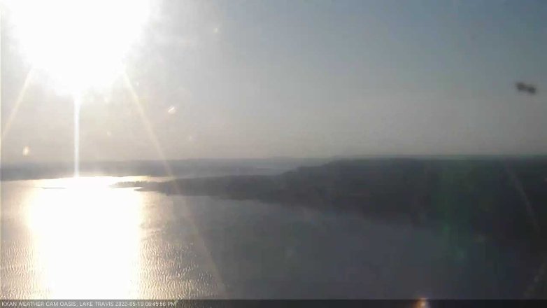 Lake Travis webcam, May 19, 2022 6:45 PM CT