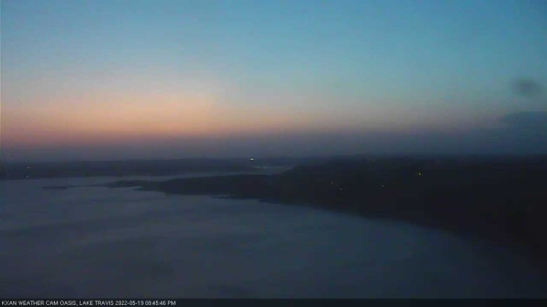 Lake Travis webcam, May 19, 2022 8:45 PM CT