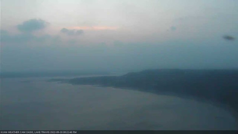 Lake Travis webcam, May 20, 2022 8:25 PM CT