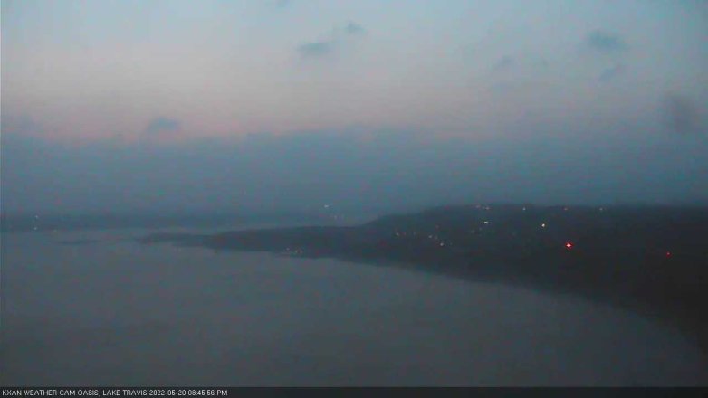 Lake Travis webcam, May 20, 2022 8:45 PM CT
