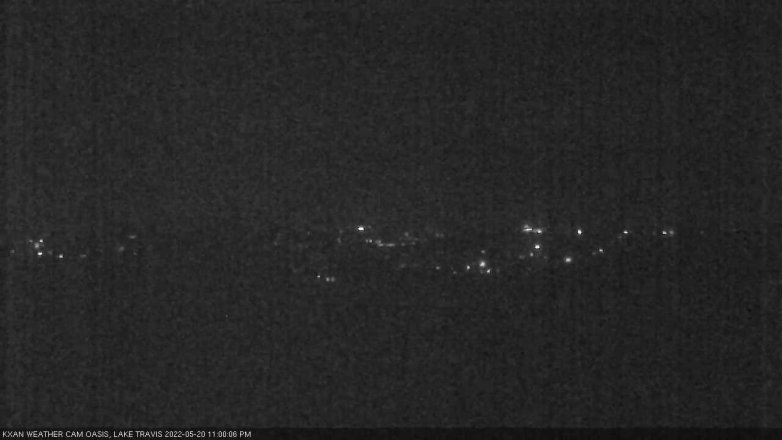 Lake Travis webcam, May 20, 2022 11:00 PM CT