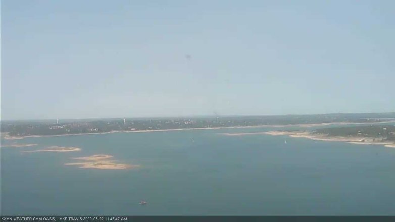 Lake Travis webcam, May 22, 2022 11:45 AM CT