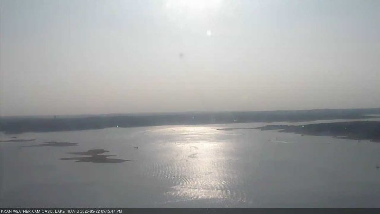 Lake Travis webcam, May 22, 2022 5:45 PM CT