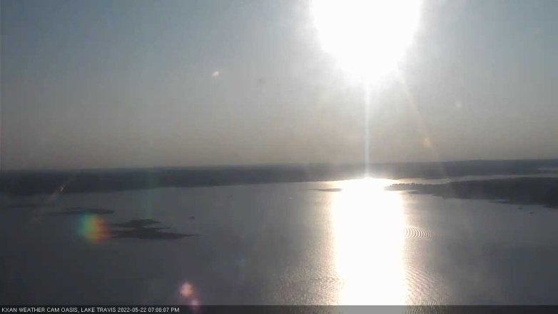 Lake Travis webcam, May 22, 2022 7:00 PM CT