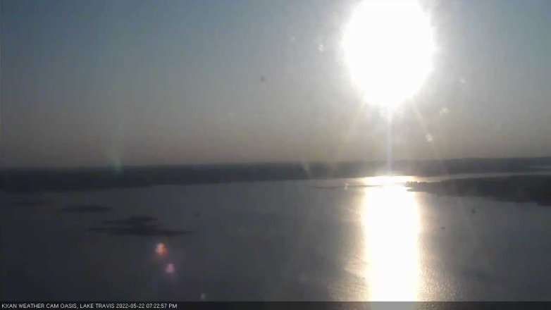Lake Travis webcam, May 22, 2022 7:25 PM CT