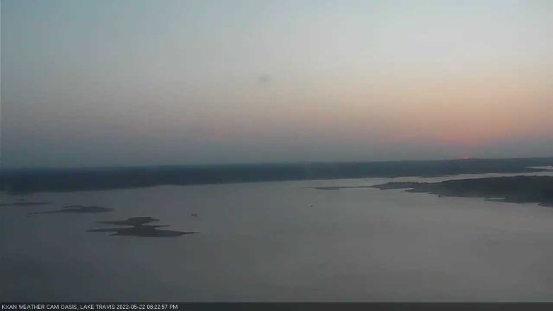 Lake Travis webcam, May 22, 2022 8:25 PM CT