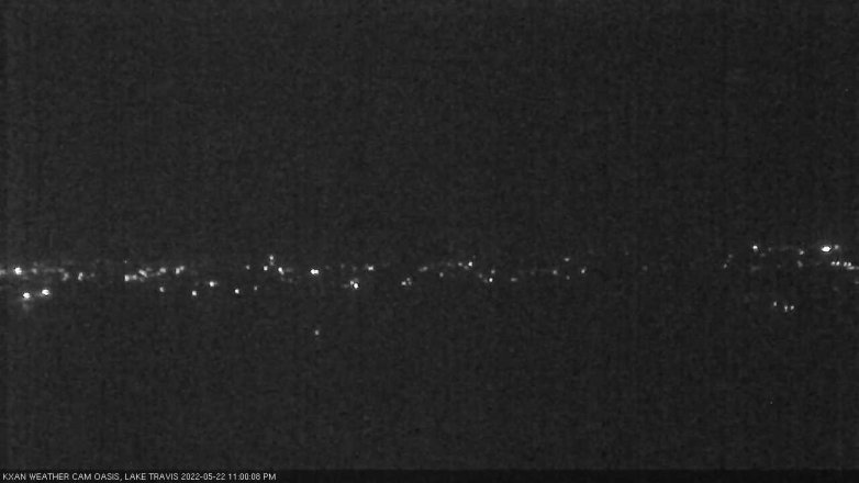Lake Travis webcam, May 22, 2022 11:00 PM CT