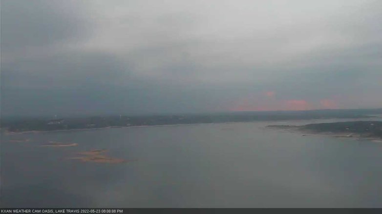 Lake Travis webcam, May 23, 2022 8:00 PM CT