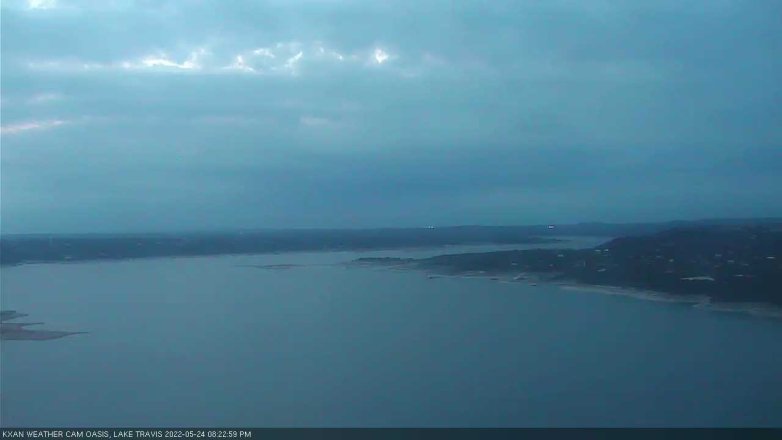 Lake Travis webcam, May 24, 2022 8:25 PM CT