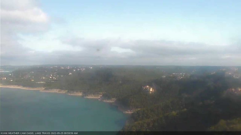 Lake Travis webcam, May 25, 2022 9:00 AM CT