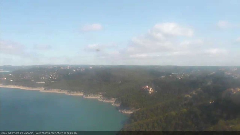 Lake Travis webcam, May 25, 2022 10:00 AM CT