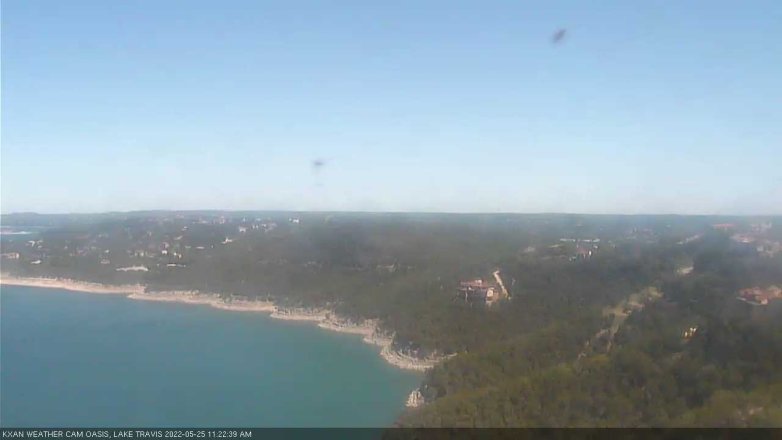 Lake Travis webcam, May 25, 2022 11:25 AM CT