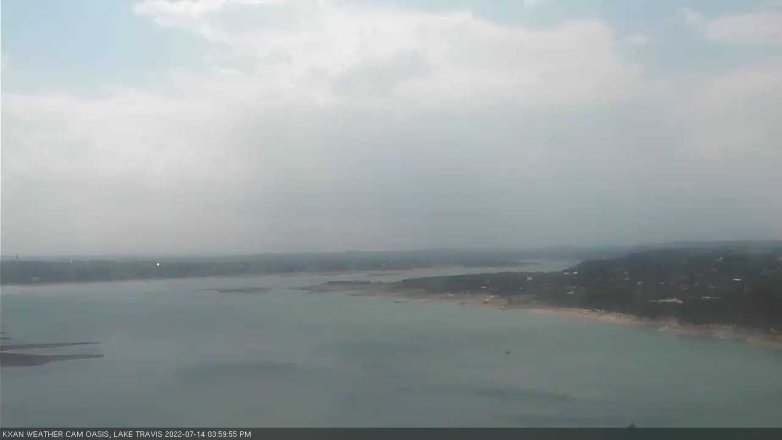 Lake Travis webcam, July 14, 2022 4:00 PM CT