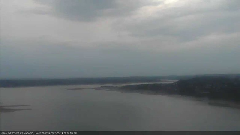 Lake Travis webcam, July 14, 2022 6:25 PM CT