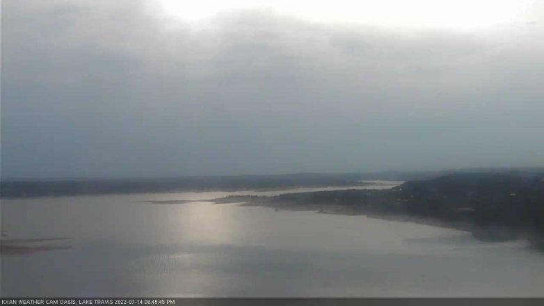 Lake Travis webcam, July 14, 2022 6:45 PM CT