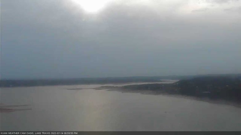 Lake Travis webcam, July 14, 2022 7:00 PM CT