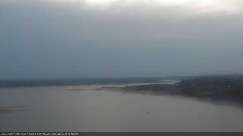 Lake Travis webcam, July 14, 2022 7:25 PM CT
