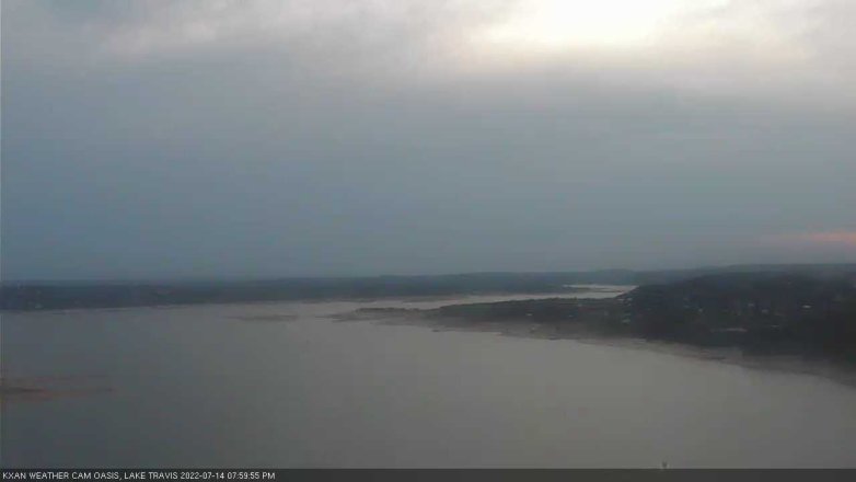 Lake Travis webcam, July 14, 2022 8:00 PM CT