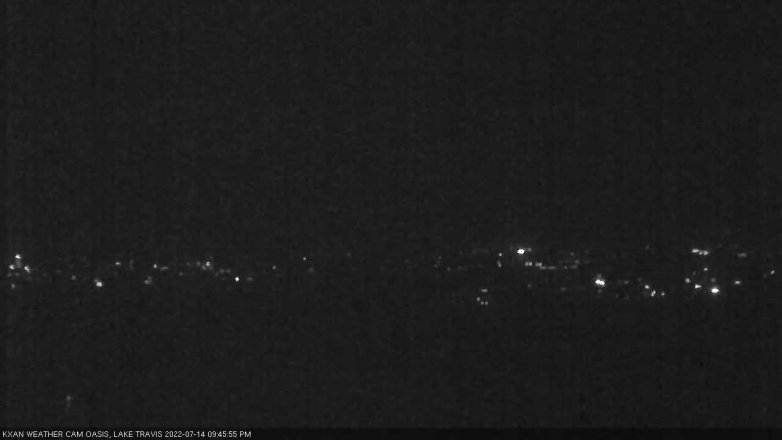Lake Travis webcam, July 14, 2022 9:45 PM CT