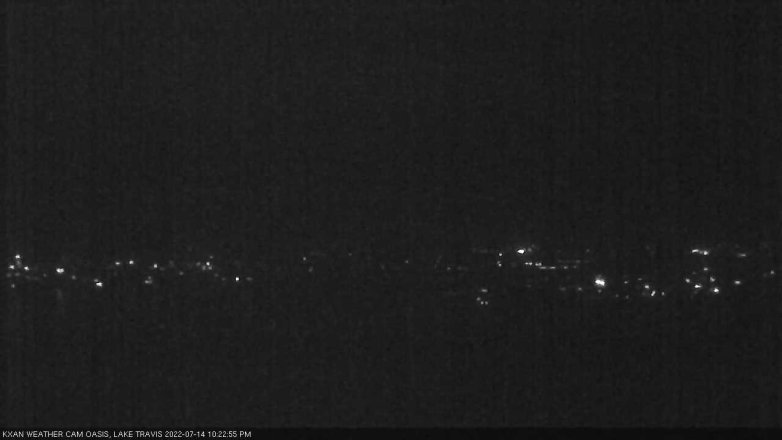 Lake Travis webcam, July 14, 2022 10:25 PM CT