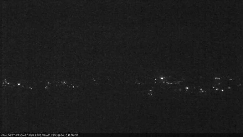 Lake Travis webcam, July 14, 2022 10:45 PM CT