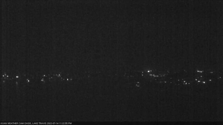 Lake Travis webcam, July 14, 2022 11:25 PM CT
