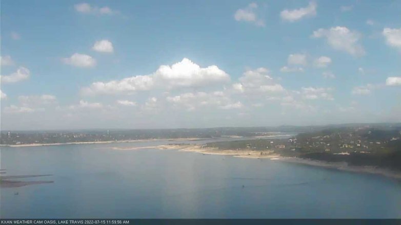 Lake Travis webcam, July 15, 2022 12:00 PM CT
