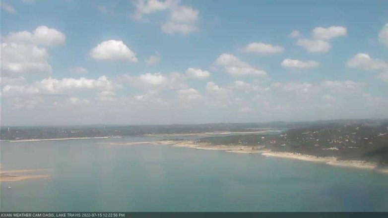Lake Travis webcam, July 15, 2022 12:25 PM CT