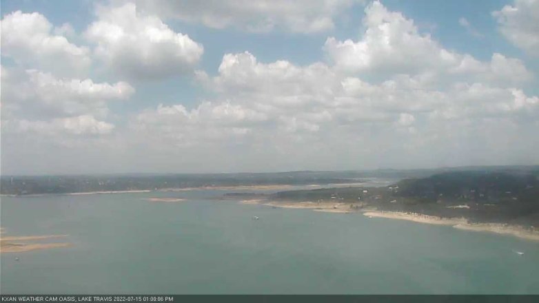 Lake Travis webcam, July 15, 2022 1:00 PM CT