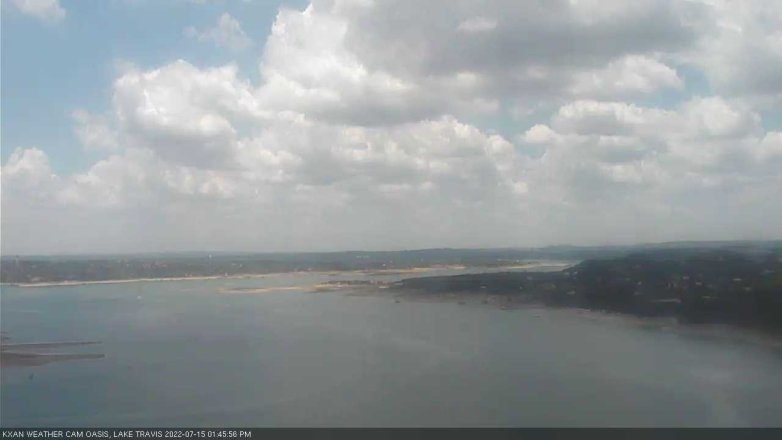 Lake Travis webcam, July 15, 2022 1:45 PM CT