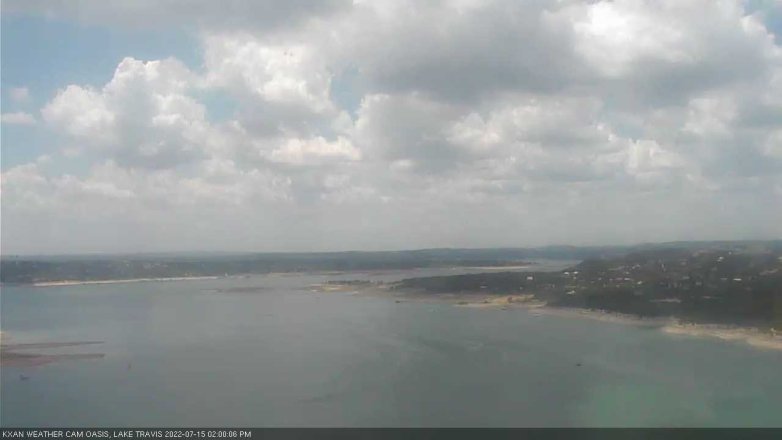 Lake Travis webcam, July 15, 2022 2:00 PM CT