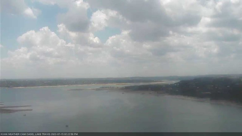 Lake Travis webcam, July 15, 2022 2:25 PM CT