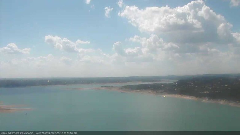 Lake Travis webcam, July 15, 2022 4:00 PM CT
