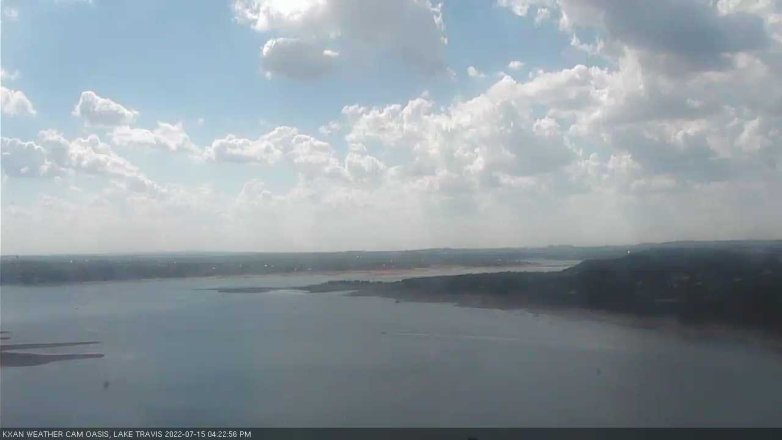 Lake Travis webcam, July 15, 2022 4:25 PM CT