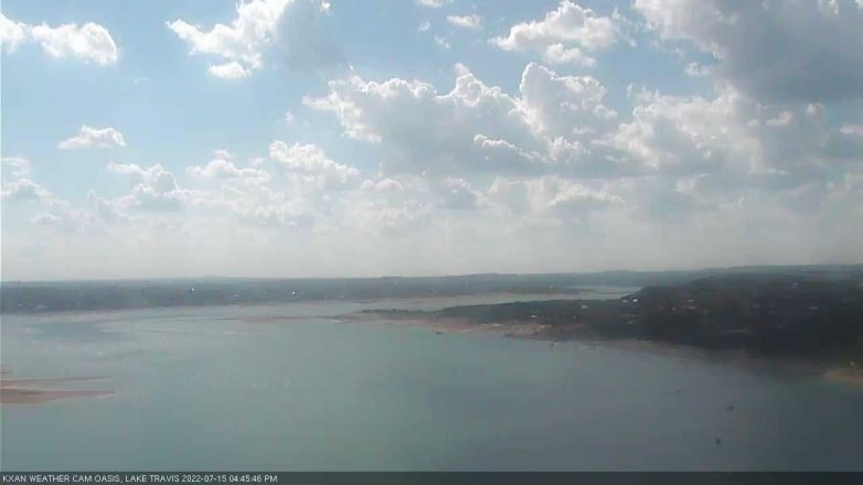 Lake Travis webcam, July 15, 2022 4:45 PM CT
