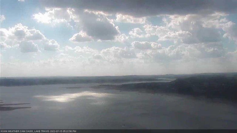 Lake Travis webcam, July 15, 2022 5:25 PM CT
