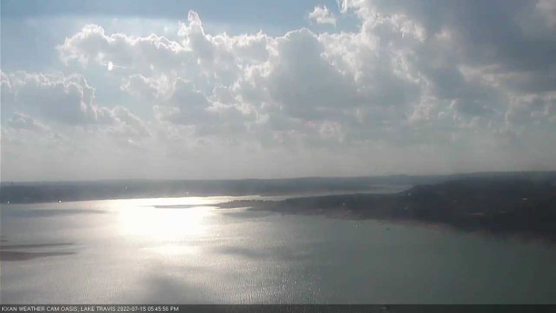 Lake Travis webcam, July 15, 2022 5:45 PM CT