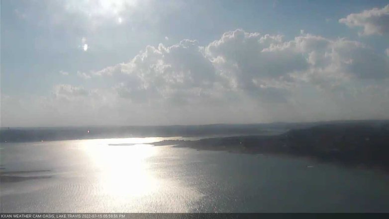 Lake Travis webcam, July 15, 2022 6:00 PM CT