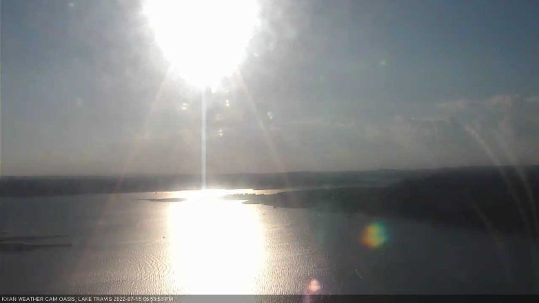 Lake Travis webcam, July 15, 2022 7:00 PM CT