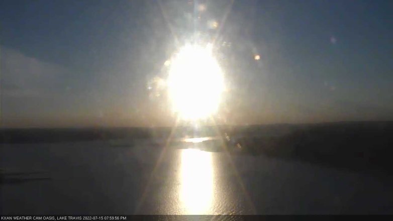 Lake Travis webcam, July 15, 2022 8:00 PM CT