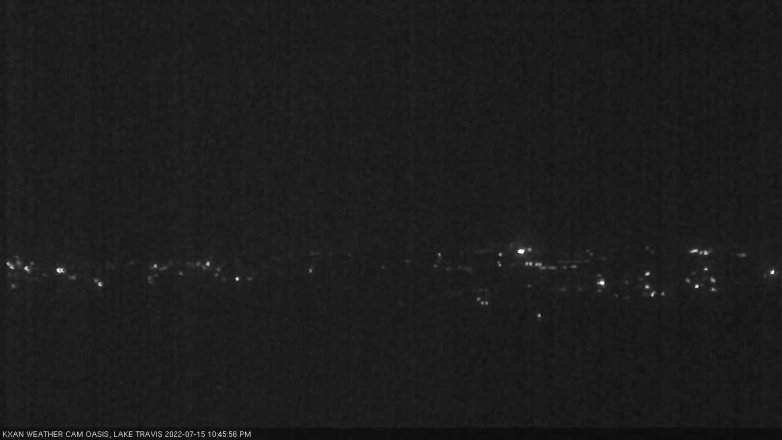 Lake Travis webcam, July 15, 2022 10:45 PM CT