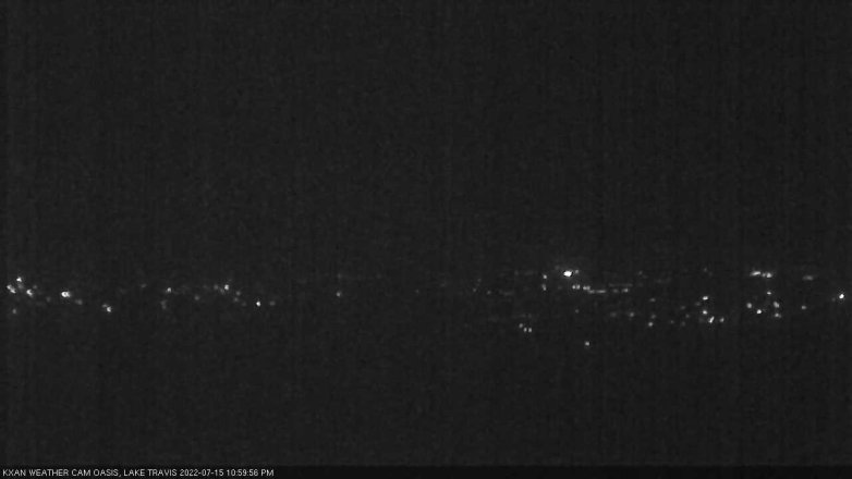 Lake Travis webcam, July 15, 2022 11:00 PM CT
