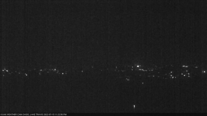Lake Travis webcam, July 15, 2022 11:25 PM CT