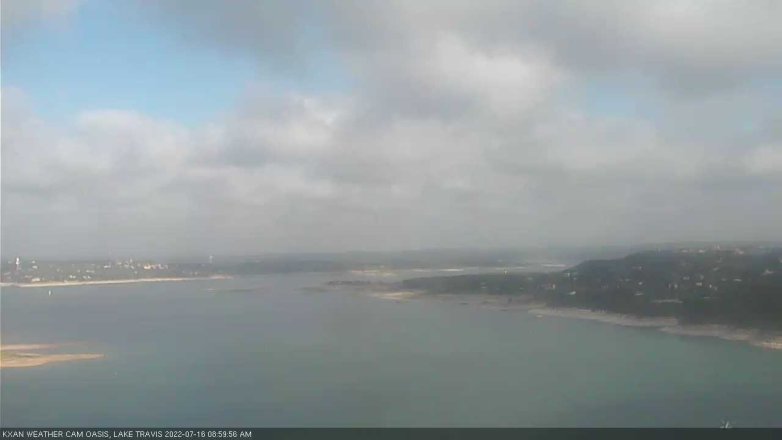 Lake Travis webcam, July 16, 2022 9:00 AM CT