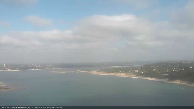 Lake Travis webcam, July 16, 2022 9:25 AM CT