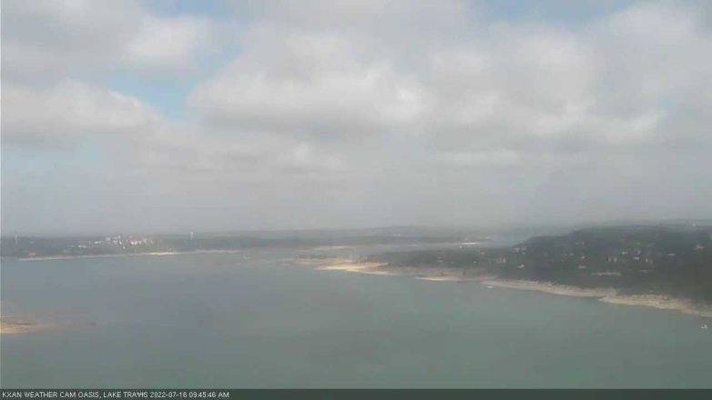 Lake Travis webcam, July 16, 2022 9:45 AM CT
