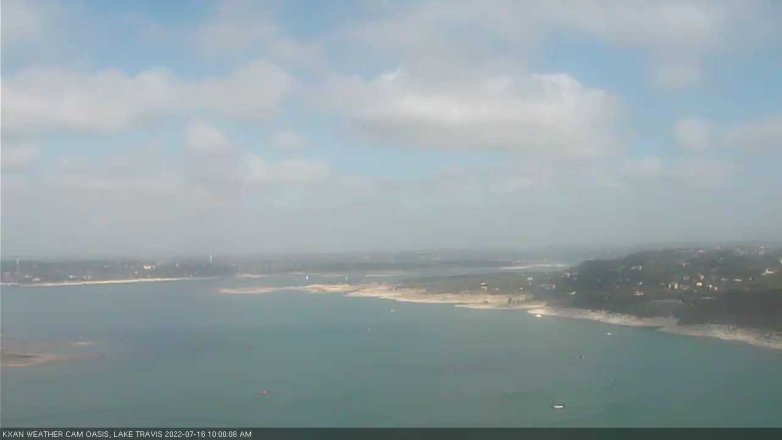 Lake Travis webcam, July 16, 2022 10:00 AM CT